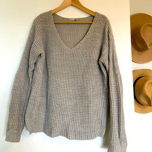 Dex waffle sweater